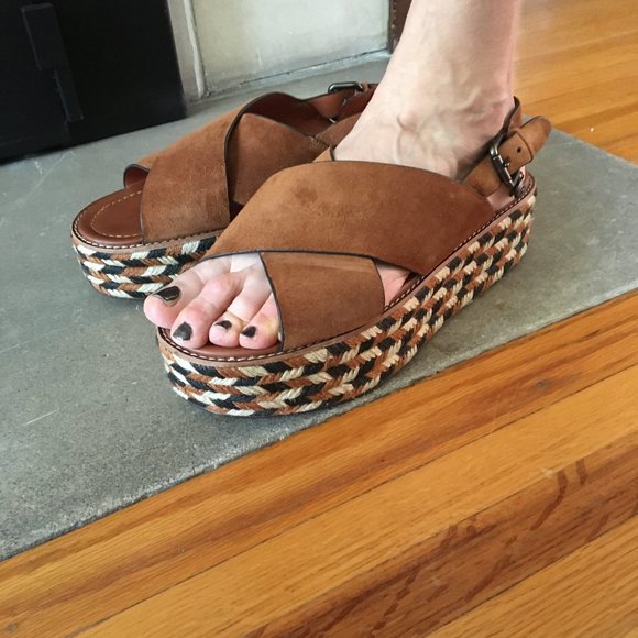 Coach sandals platforms/wedges size 11 - Picture 13 of 15